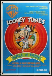 4j511 LOONEY TUNES HALL OF FAME 1sh '91 Bugs Bunny, Daffy Duck, Elmer Fudd, Porky Pig!