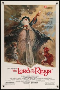 4j512 LORD OF THE RINGS 1sh '78 classic J.R.R. Tolkien novel, cool different art!