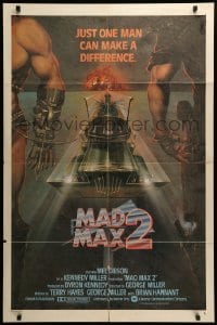 4j530 MAD MAX 2: THE ROAD WARRIOR int'l 1sh '82 Mel Gibson returns as Mad Max, art by Obrero!