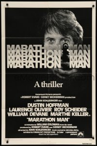 4j547 MARATHON MAN int'l 1sh '76 cool image of Dustin Hoffman, John Schlesinger classic thriller!