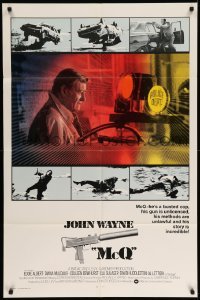 4j564 McQ int'l 1sh '74 John Sturges, John Wayne is a busted cop with an unlicensed gun!