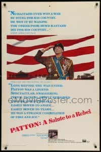 4j674 PATTON int'l 1sh '70 General George C. Scott military World War II classic!