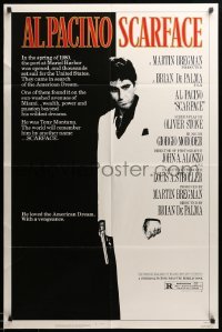 4j762 SCARFACE 1sh '83 Al Pacino as Tony Montana, Brian De Palma, Oliver Stone!