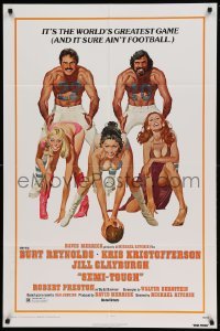 4j771 SEMI-TOUGH 1sh '77 Burt Reynolds, Kris Kristofferson, sexy girls & football art by McGinnis!