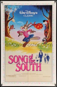 4j806 SONG OF THE SOUTH 1sh R86 Walt Disney, Uncle Remus, Br'er Rabbit & Br'er Bear!