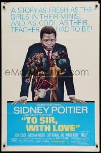 4j900 TO SIR, WITH LOVE 1sh '67 Sidney Poitier, Geeson, directed by James Clavell!