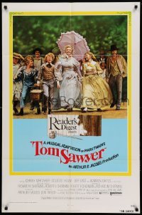 4j903 TOM SAWYER 1sh '73 Johnny Whitaker & young Jodie Foster in Mark Twain's classic story!