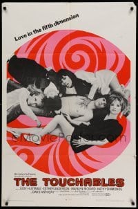 4j911 TOUCHABLES 1sh '68 Judy Huxtable in five-way love, psychedelic love in the fifth dimension!