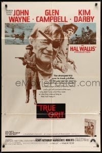 4j922 TRUE GRIT int'l 1sh '69 John Wayne as Rooster Cogburn, Kim Darby, Glen Campbell