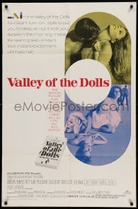 4j940 VALLEY OF THE DOLLS 1sh '67 sexy Sharon Tate, from Jacqueline Susann's erotic novel!