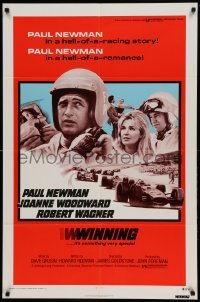 4j982 WINNING 1sh R73 Paul Newman, Joanne Woodward, Indy car racing images!