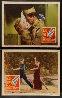 4k916 CALL ME MISTER 2 LCs '51 Betty Grable, Dan Dailey, embracing and dancing!