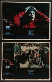 4k927 E.T. THE EXTRA TERRESTRIAL 2 LCs '82 Spielberg, c/u of Thomas & on bike!