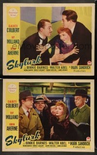 4k980 SKYLARK 2 LCs '41 cool images of Ray Milland, Brian Aherne & Claudette Colbert!