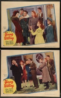 4k999 YOUNG & WILLING 2 LCs '43 William Holden, pretty Susan Hayward, Bracken!
