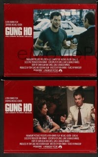 4k006 GUNG HO 8 English LCs '86 great images of Michael Keaton, Ron Howard directed!