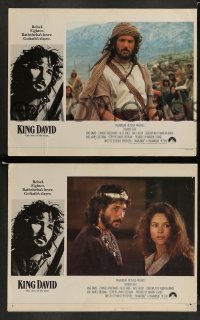 4k009 KING DAVID 8 English LCs '85 great image of Richard Gere as King David, Biblical epic!