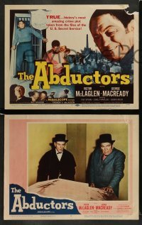 4k039 ABDUCTORS 8 LCs '57 Victor McLaglen, George Macready, history's most amazing crime plot!