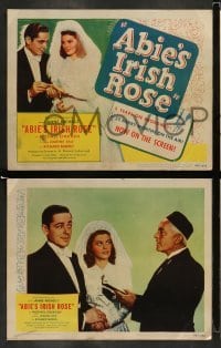 4k041 ABIE'S IRISH ROSE 8 LCs '46 Joanne Dru, Anne Nichols, most riotous, romantic hit!