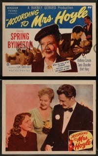 4k043 ACCORDING TO MRS HOYLE 8 LCs '51 Spring Byington, Anthony Caruso, Tanis Chandler!