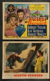 4k050 ADVENTURES OF QUENTIN DURWARD 8 LCs '55 English hero Robert Taylor romances Kay Kendall!