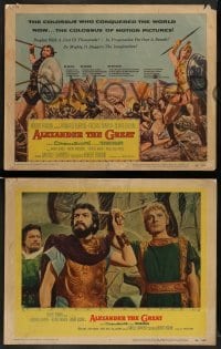 4k055 ALEXANDER THE GREAT 8 LCs '56 Richard Burton, Frederic March as Philip of Macedonia!