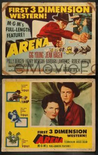 4k070 ARENA 8 3D LCs '53 Gig Young, cool cowboy western, MGM's full-length feature!