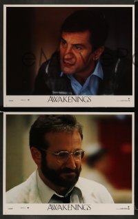4k074 AWAKENINGS 8 LCs '90 directed by Penny Marshall, Robert De Niro & Robin Williams!