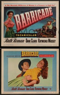 4k080 BARRICADE 8 LCs '50 Jack London, Ruth Roman is a treasure to fight for!