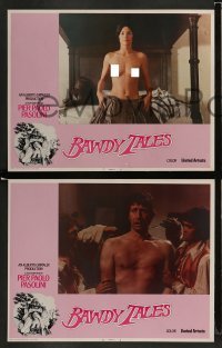 4k082 BAWDY TALES 8 LCs '74 Storie Scellerate, Pier Paolo Pasolini sex, with great nude images!