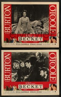 4k085 BECKET 8 LCs '64 Richard Burton in the title role, Peter O'Toole, directed by Peter Glenville
