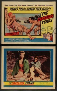 4k137 CARELESS YEARS 8 LCs '57 thrill-hungry teen-agers, Dean Stockwell, Natalie Trundy!