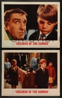 4k145 CHILDREN OF THE DAMNED 8 LCs '64 beware the creepy kid's eyes that paralyze!