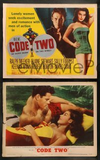 4k152 CODE TWO 8 LCs '53 sexy lonely Elaine Stewart seeks romance with Ralph Meeker!
