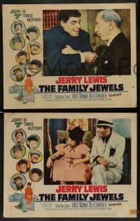 4k237 FAMILY JEWELS 8 LCs '65 Jerry Lewis is seven times nuttier in seven roles, wacky images!