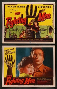 4k251 FIGHTING MEN 8 LCs '53 lovers, fighters, avengers, and black hand violence, Gli Inesorabili!