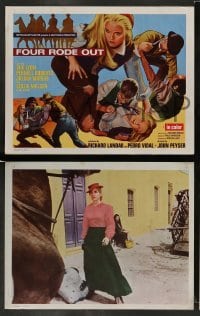 4k273 FOUR RODE OUT 8 int'l LCs '69 sexy cowgirl Sue Lyon, Pernell Roberts, Julian Mateos!