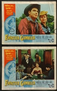 4k280 FRONTIER GAMBLER 8 LCs '56 great images of sexy Coleen Gray, one by Big Six gambling reel!