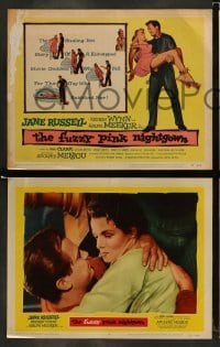 4k282 FUZZY PINK NIGHTGOWN 8 LCs '57 sexy actress Jane Russell falls for her kidnapper Ralph Meeker
