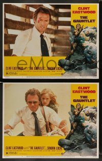 4k285 GAUNTLET 8 LCs '77 Clint Eastwood & Sondra Locke, border art by Frank Frazetta!