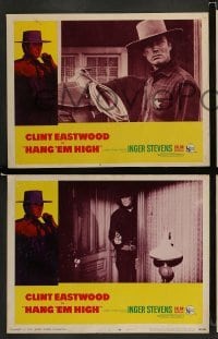 4k324 HANG 'EM HIGH 8 LCs '68 Clint Eastwood, they hung the wrong man & didn't finish the job!