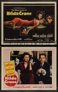 4k343 HILDA CRANE 8 LCs '56 Guy Madison, Jean Pierre Aumont, sexy Jean Simmons in title role!