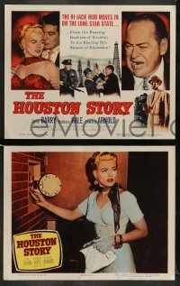 4k355 HOUSTON STORY 8 LCs '55 Gene Barry, Barbara Hale & Edward Arnold, oil drilling in Texas!