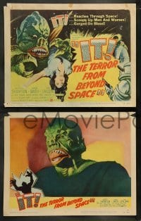 4k391 IT! THE TERROR FROM BEYOND SPACE 8 LCs '58 cool images of wacky monster, $50,000 guaranteed!
