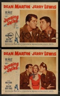 4k406 JUMPING JACKS 8 LCs '52 great images of Army paratroopers Dean Martin & Jerry Lewis!
