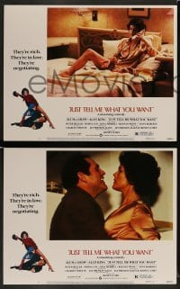 4k409 JUST TELL ME WHAT YOU WANT 8 LCs '80 Ali MacGraw, Alan King, Peter Weller, Myrna Loy, Lumet