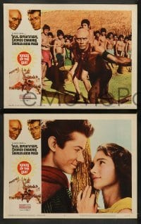 4k418 KINGS OF THE SUN 8 LCs '63 images of Mayan Yul Brynner, George Chakiris, Shirley Anne Field!