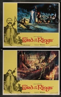 4k449 LORD OF THE RINGS 8 LCs '78 J.R.R. Tolkien classic, Ralph Bakshi cartoon!