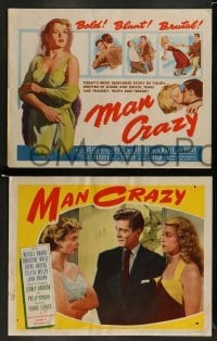4k466 MAN CRAZY 8 LCs '53 great images of sexy promiscuous bad girl Colleen Miller!