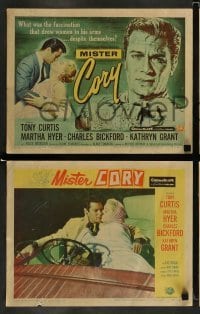 4k499 MISTER CORY 8 LCs '57 professional gambling poker player Tony Curtis & sexy Martha Hyer!
